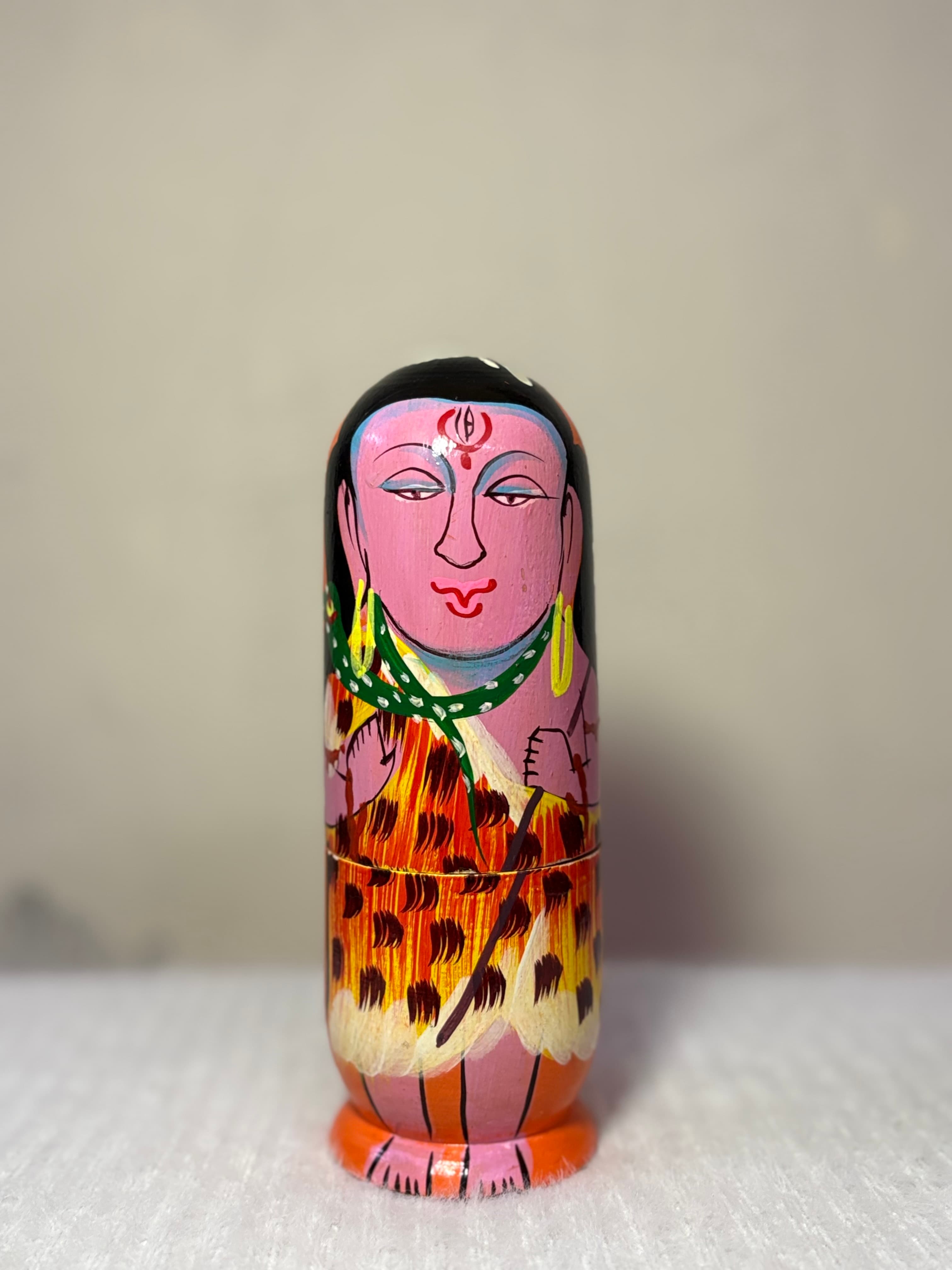 Handcrafted Lord Shiva & Family Nesting Dolls