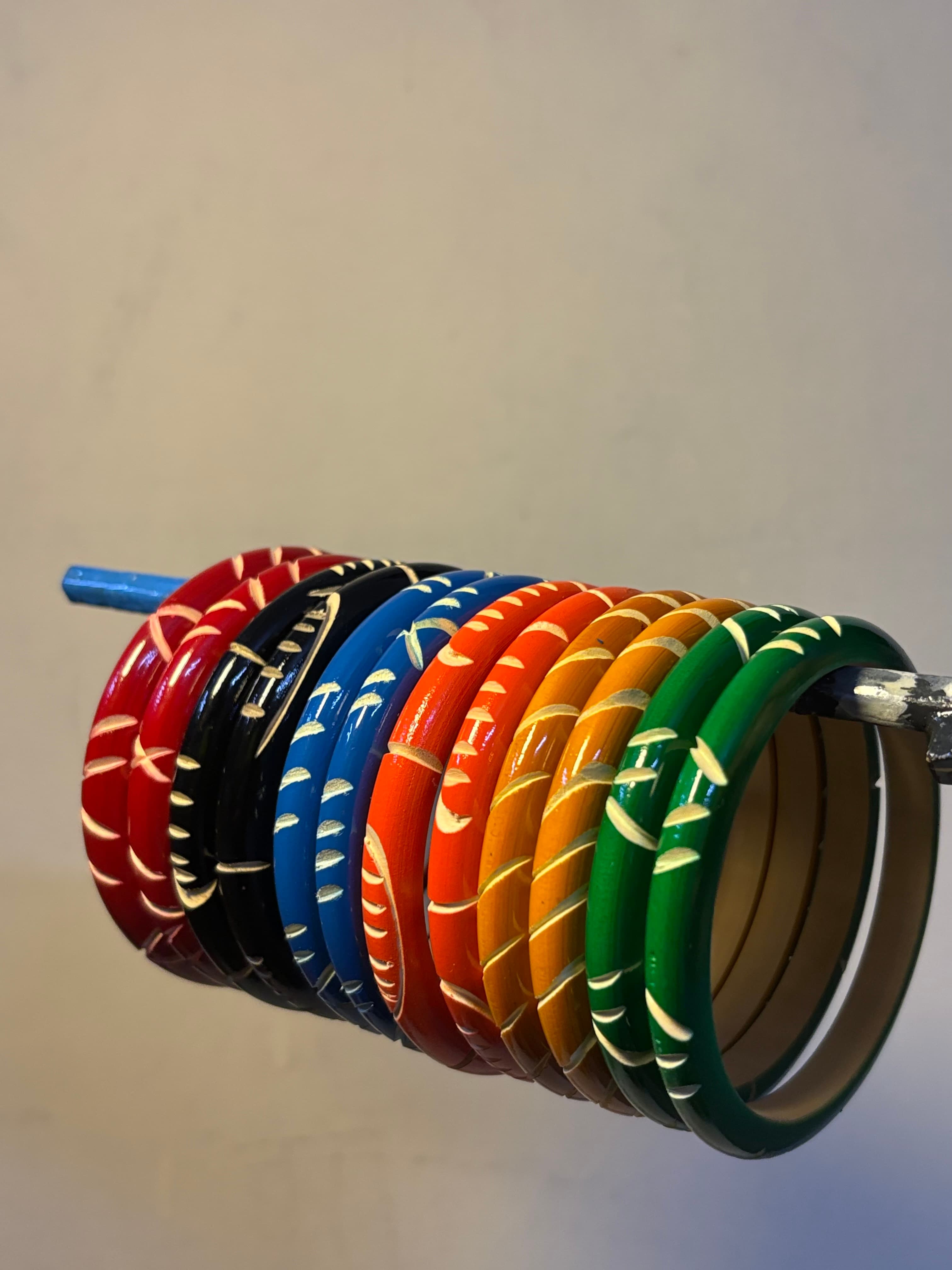 Handcrafted Wooden Bangles