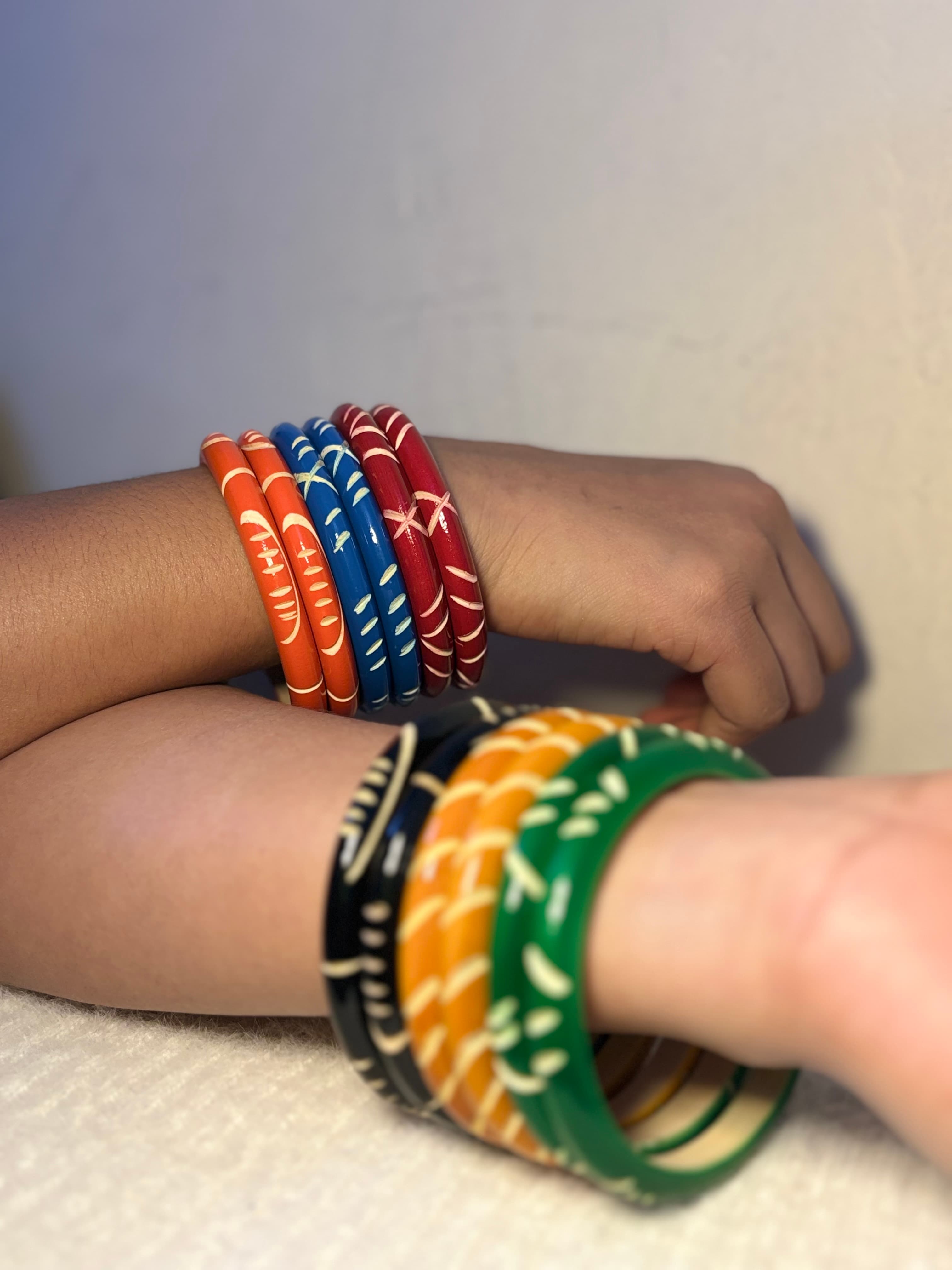 Handcrafted Wooden Bangles view 2