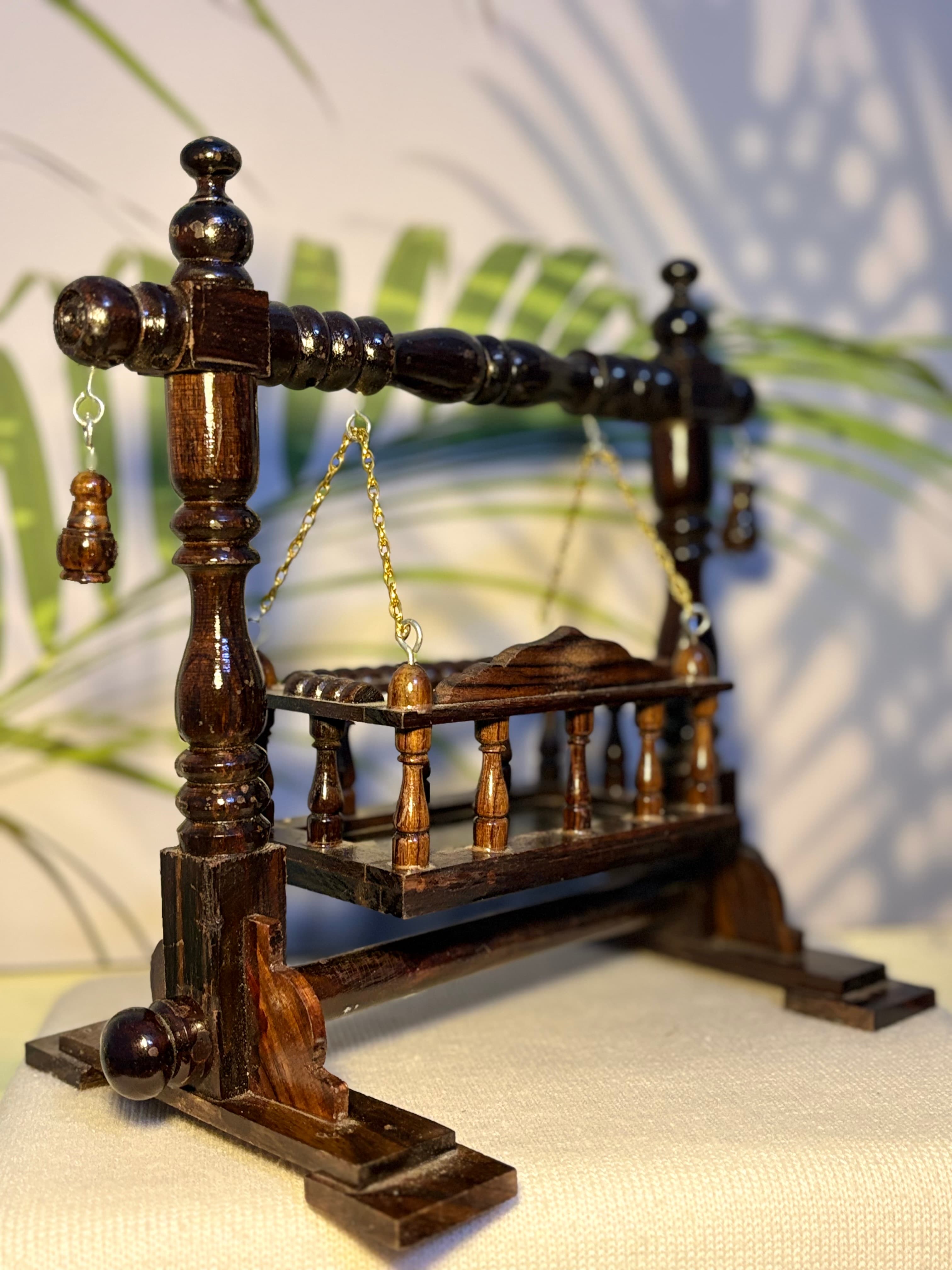 Handcrafted Wooden Cradle view 2