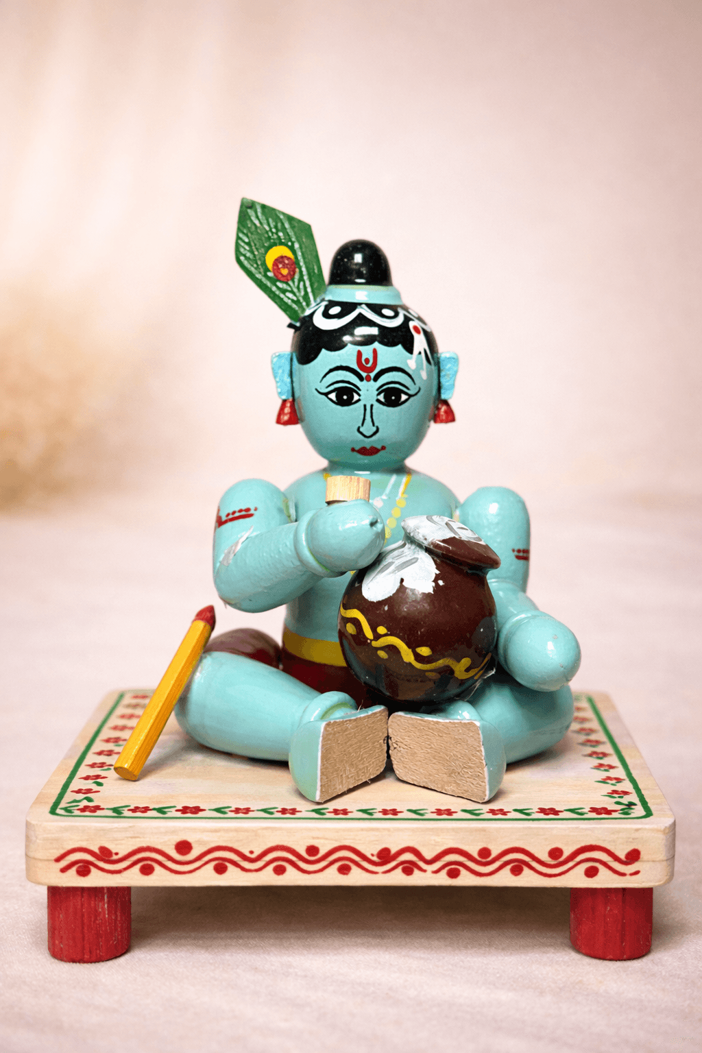 Little Krishna Handcrafted Doll (Sitting)