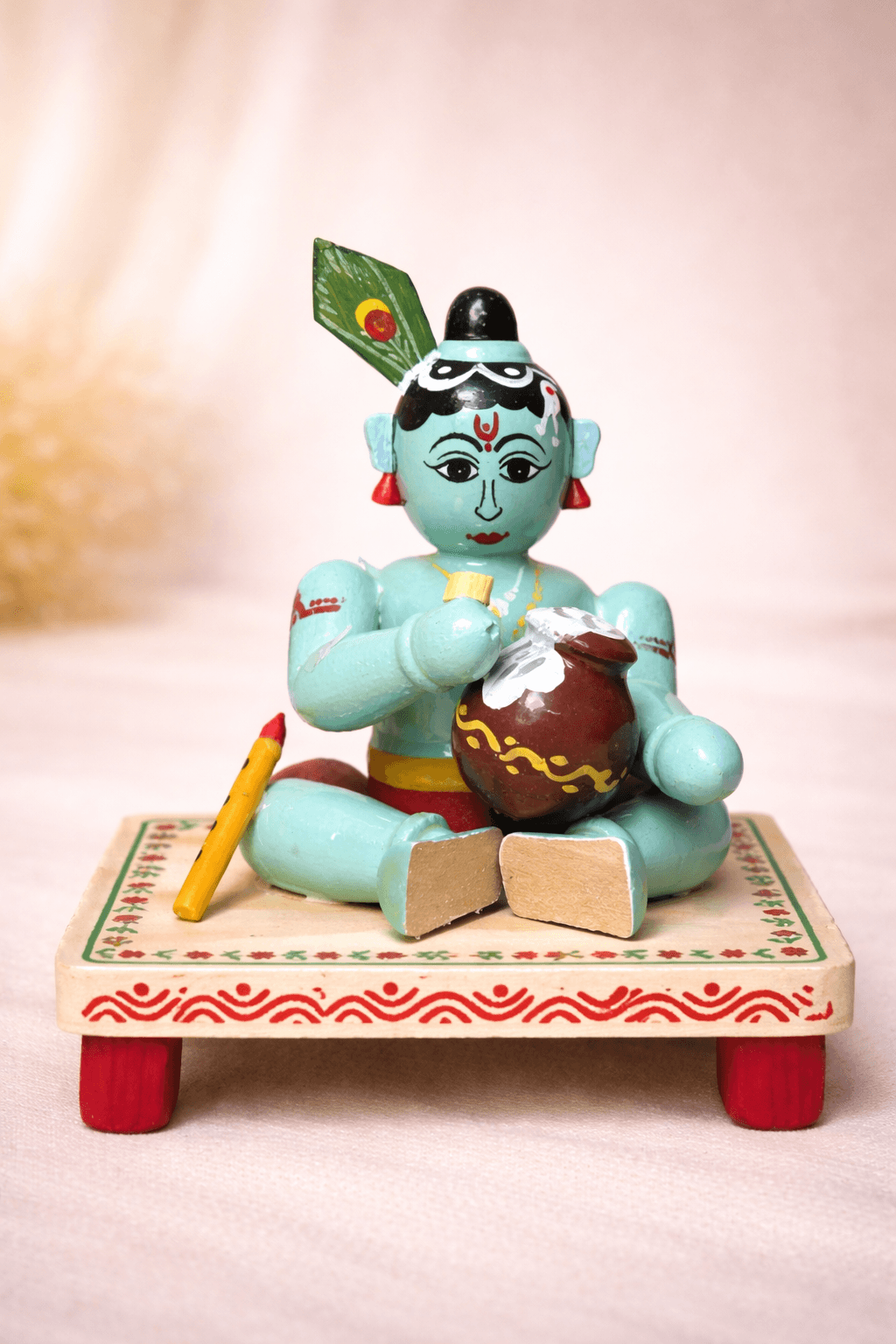 Little Krishna Handcrafted Doll (Sitting) view 2
